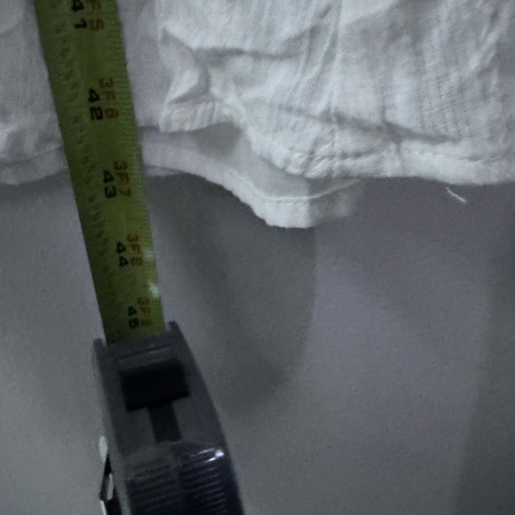 O.P.T Chic White Midi cotton Dress with Ruffle Detail New xs - Picture 16 of 16